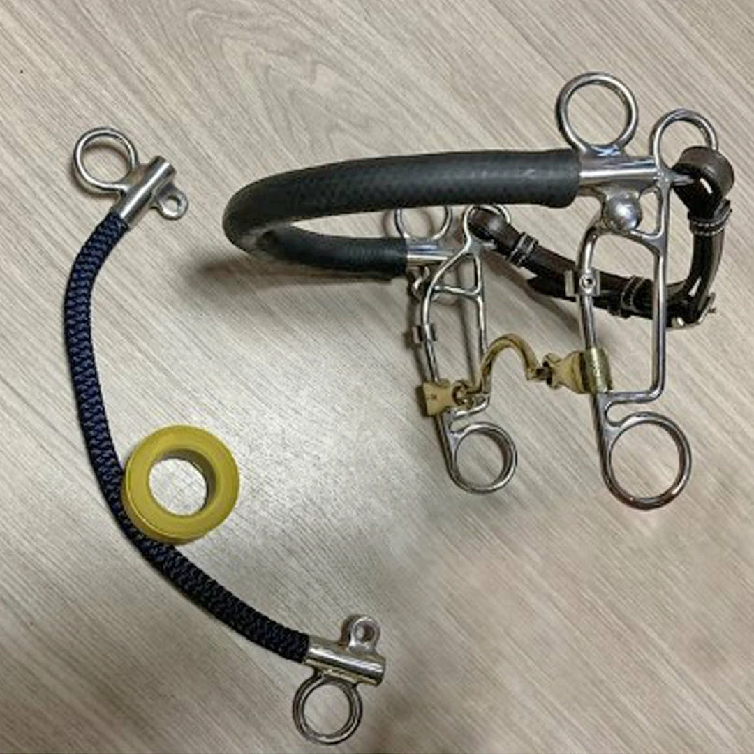 French Equestrian Jump'in High Port French Mouth Combination Bit