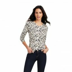 Ariat Women's Melange Print Long Sleeve Shirt