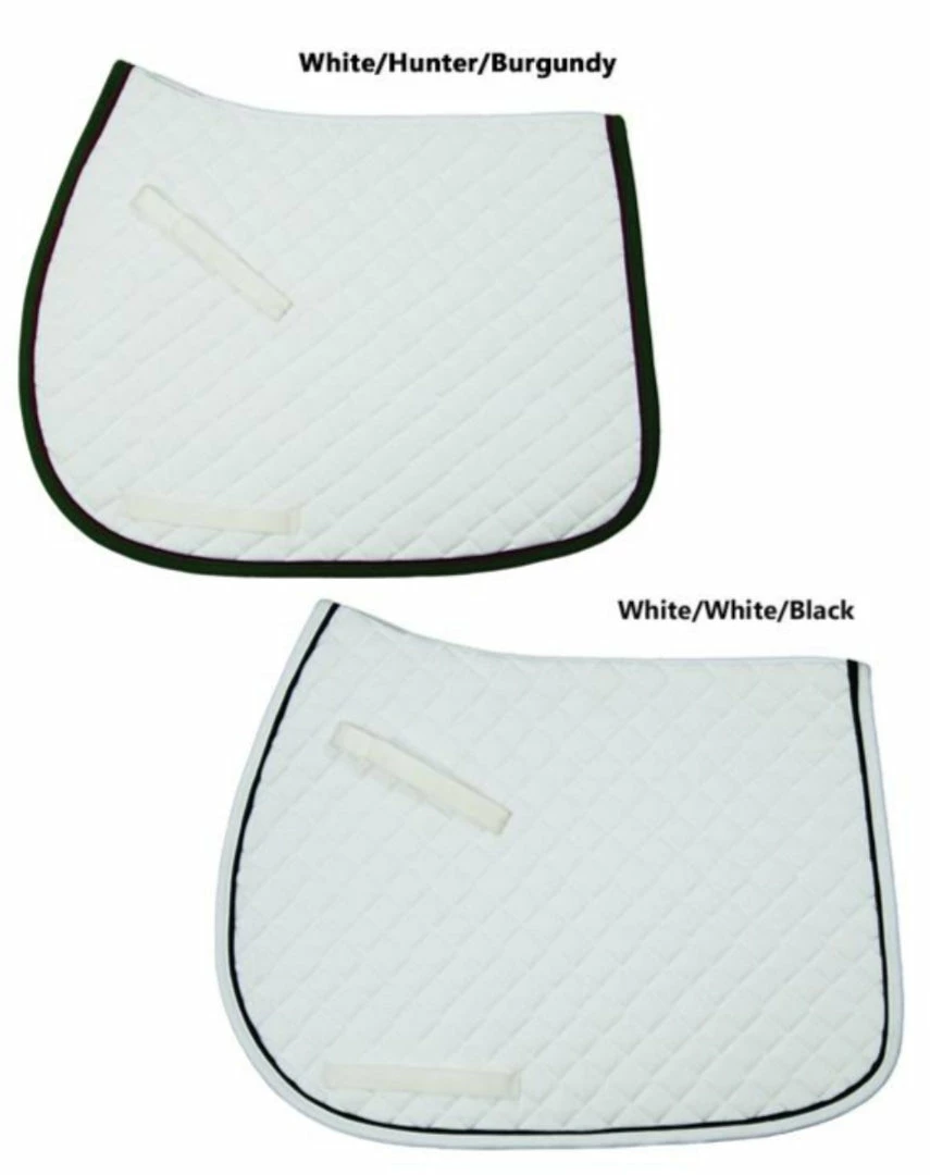 JPC Equestrian Saddle Pads & Fittings TuffRider Basic All Purpose Pad With Trim And Piping