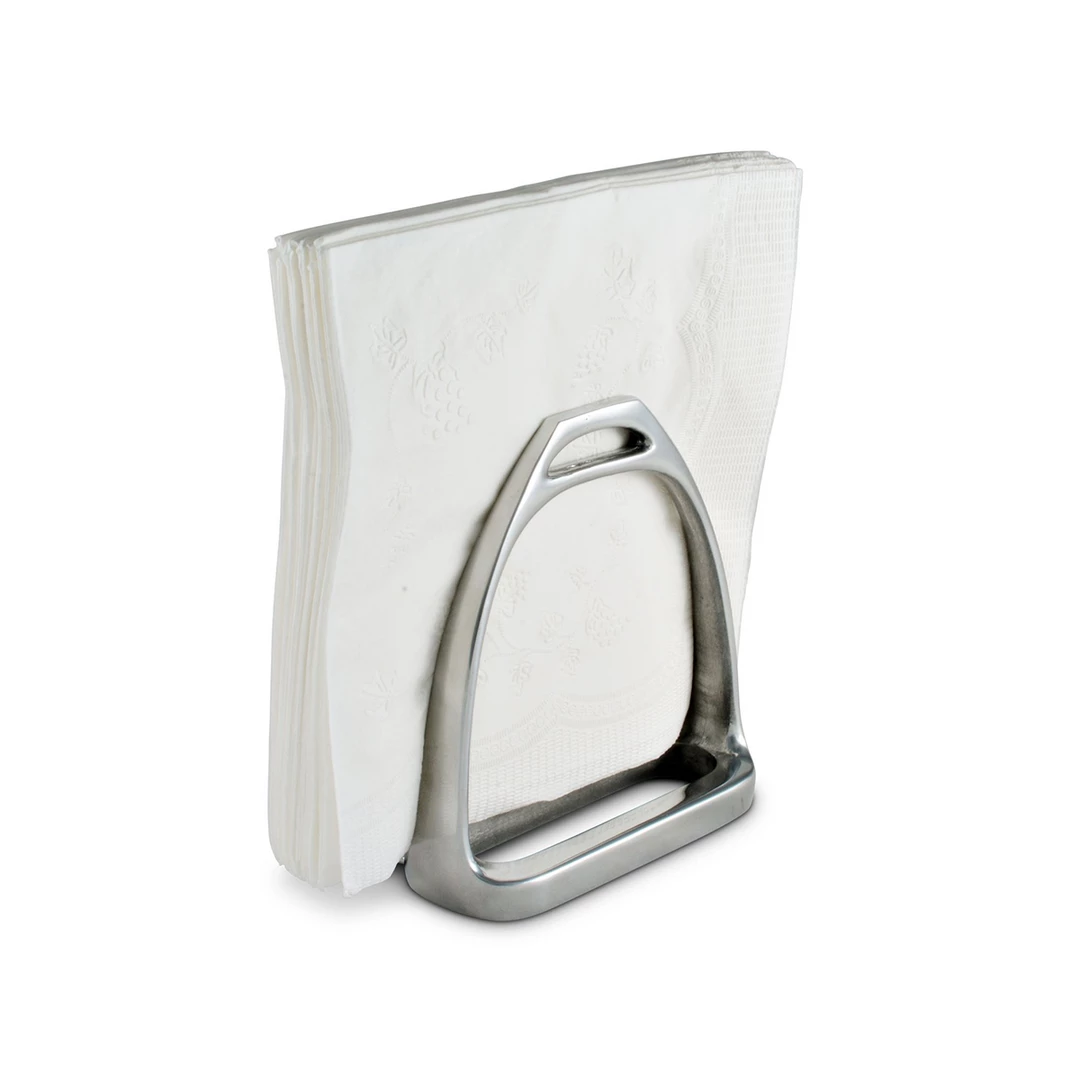 Arthur Court Equestrian Stirrup Napkin Holder
