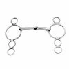 Weatherbeeta Korsteel Stainless Steel Jointed 3 Ring Dutch Gag Bit