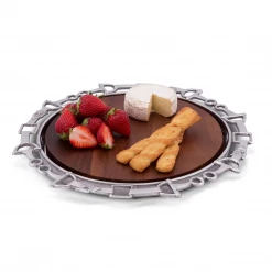 Arthur Court 10" Equestrian Wood Cheese Board