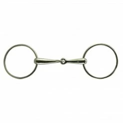 Intrepid Horse Bits Coronet Loose Ring Solid Mouth Race Snaffle Bit