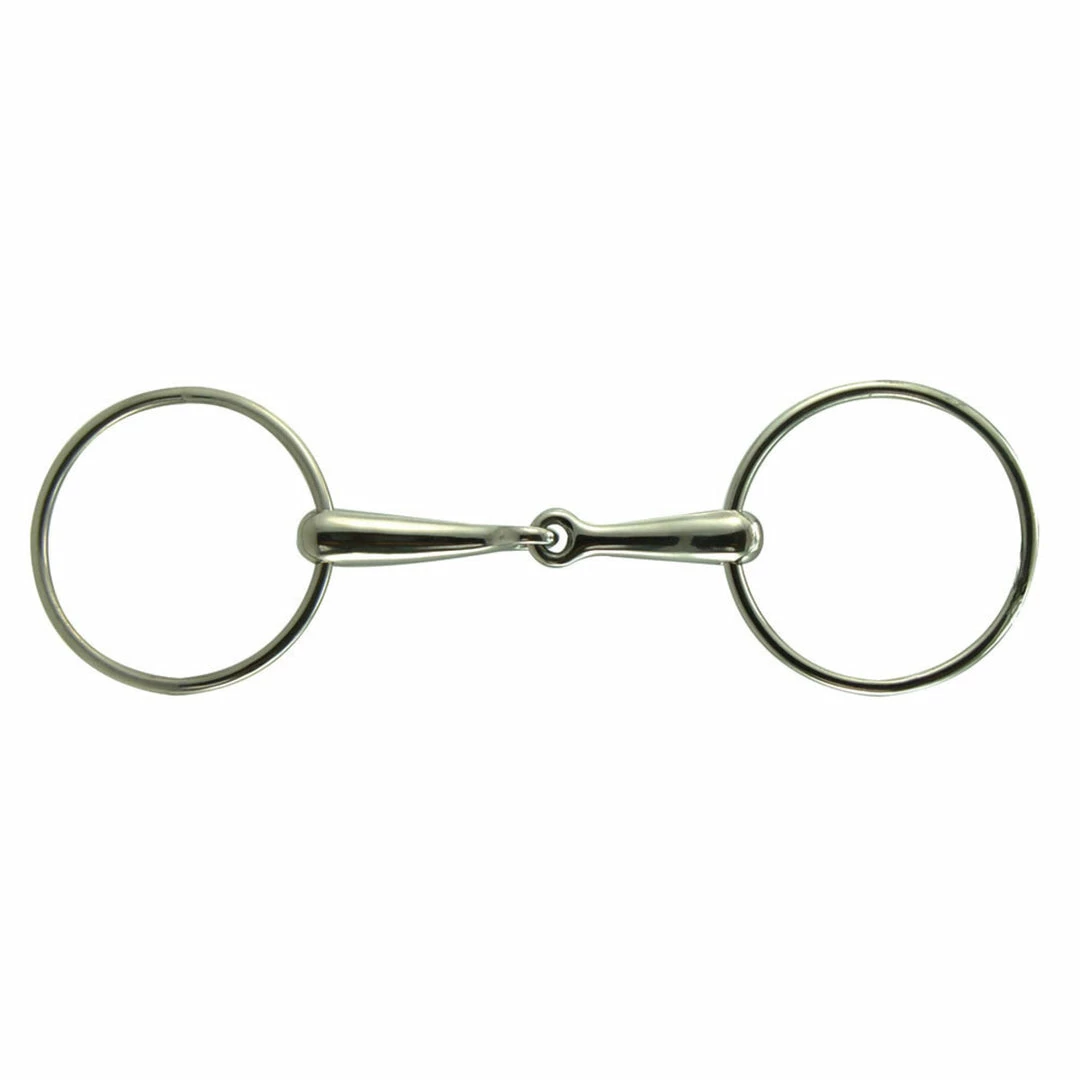 Intrepid Horse Bits Coronet Loose Ring Solid Mouth Race Snaffle Bit