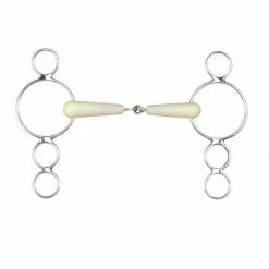 English Riding Supply Happy Mouth 3-Ring Jointed Mouth Gag Bit Horse Bits