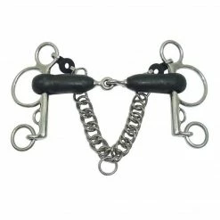 English Riding Supply Metalab Magic Rubber Jointed Pelham Bit