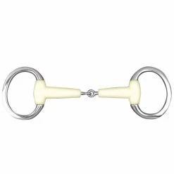 English Riding Supply Happy Mouth Flat Ring Jointed Eggbutt