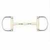 English Riding Supply Happy Mouth Racing Dee Double Jointed Roller Horse Bits