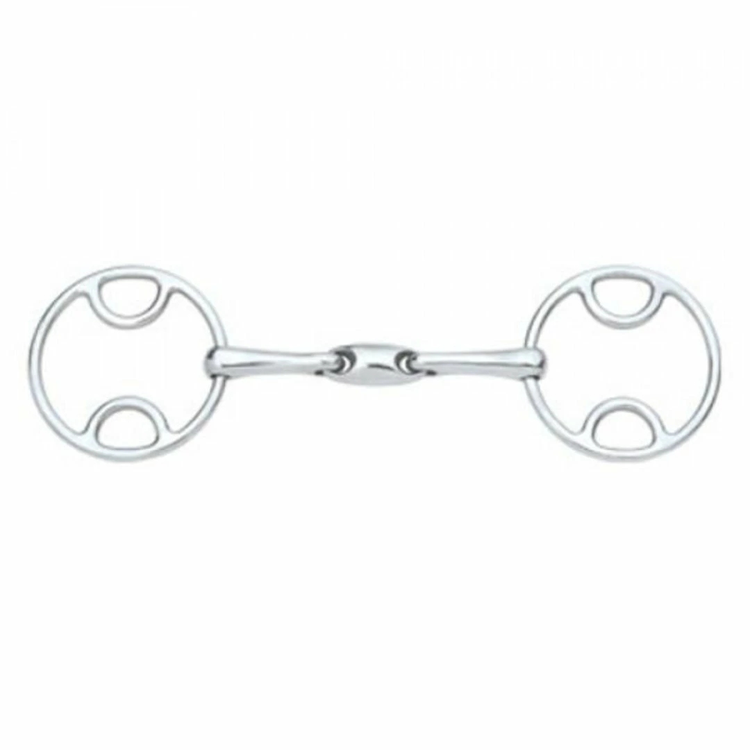 English Riding Supply Centaur Stainless Steel Loop Ring Oval Mouth Gag Bit