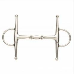 English Riding Supply Ovation Elite Solid Stainless Steel Full Cheek Snaffle Bit Horse Bits