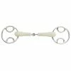English Riding Supply Happy Mouth Jointed Ribbed Mouth Loop Ring Gag Bit