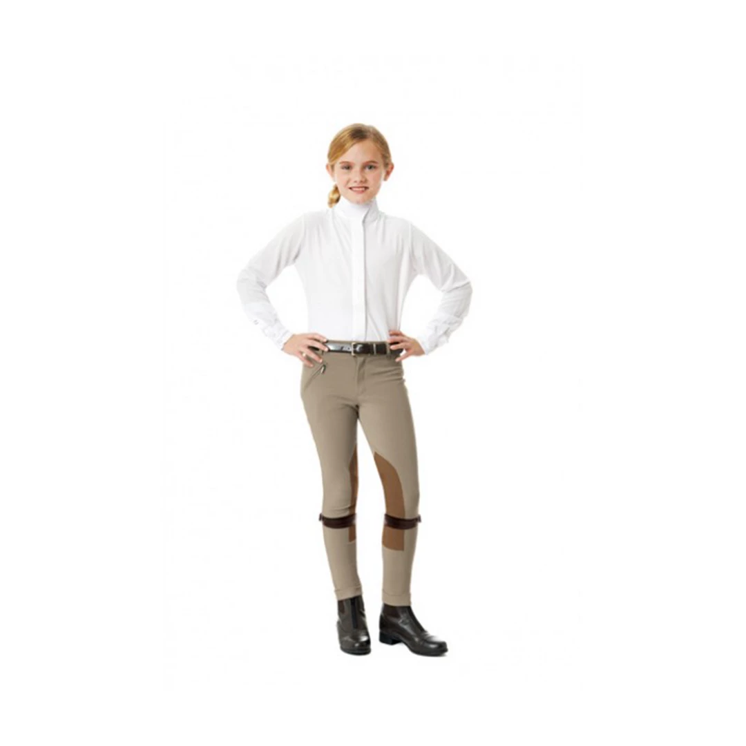 English Riding Supply Ovation Child's Euroweave Front Zip Jodhpurs