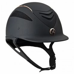 English Riding Supply One K Defender Rose Gold Stripe Helmet