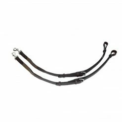 Nunn Finer Leather Side Reins With Elastic Horse Training Equipment