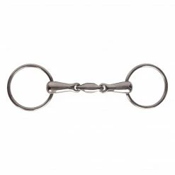 Weatherbeeta Korsteel Stainless Steel Oval Link Loose Ring Snaffle Bit Horse Bits