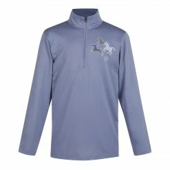 Children's Tops Kerrits Kids Aire Ice Fil Long Sleeve Riding Shirt Solid