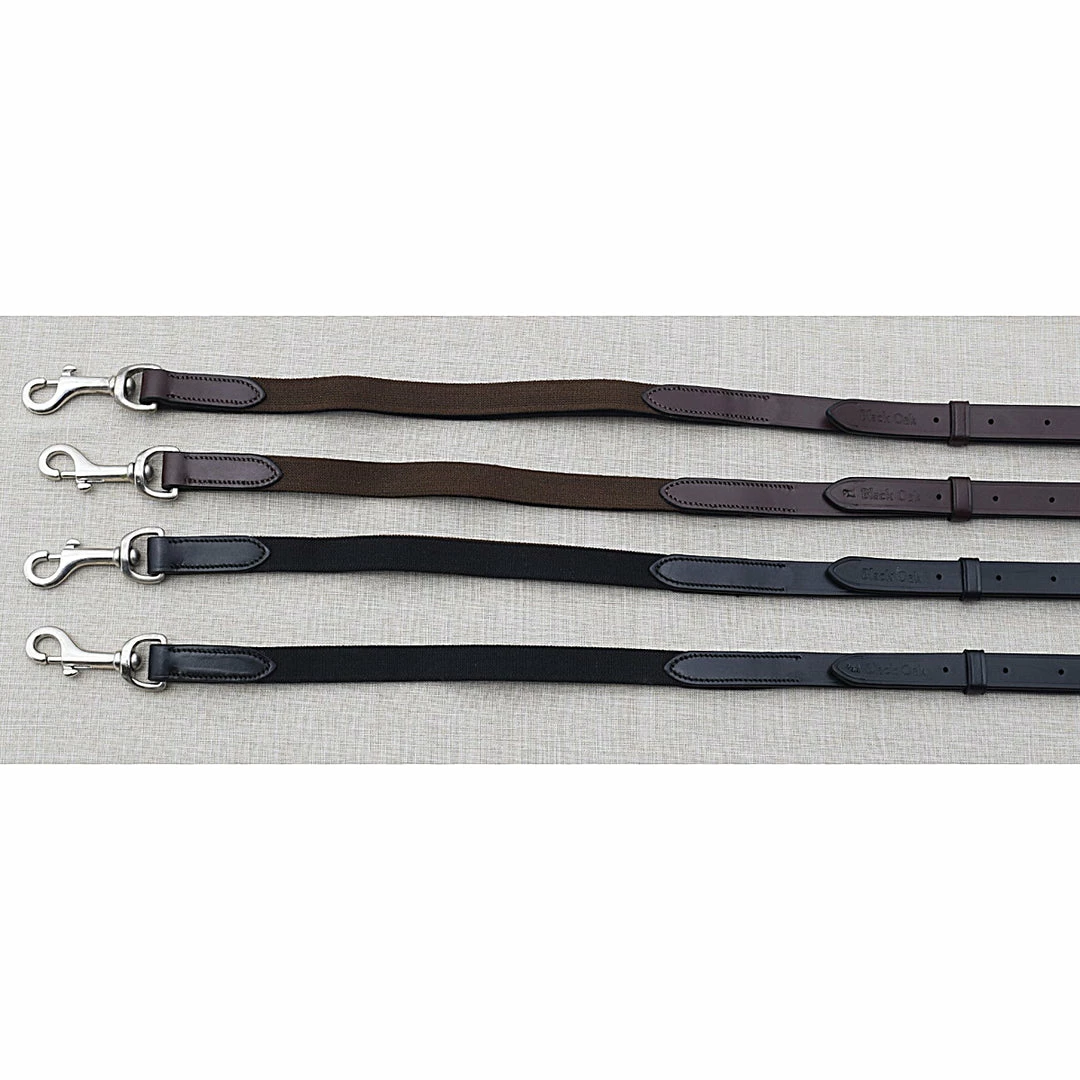 Black Oak By KL Select Elastic Side Reins Horse Training Equipment