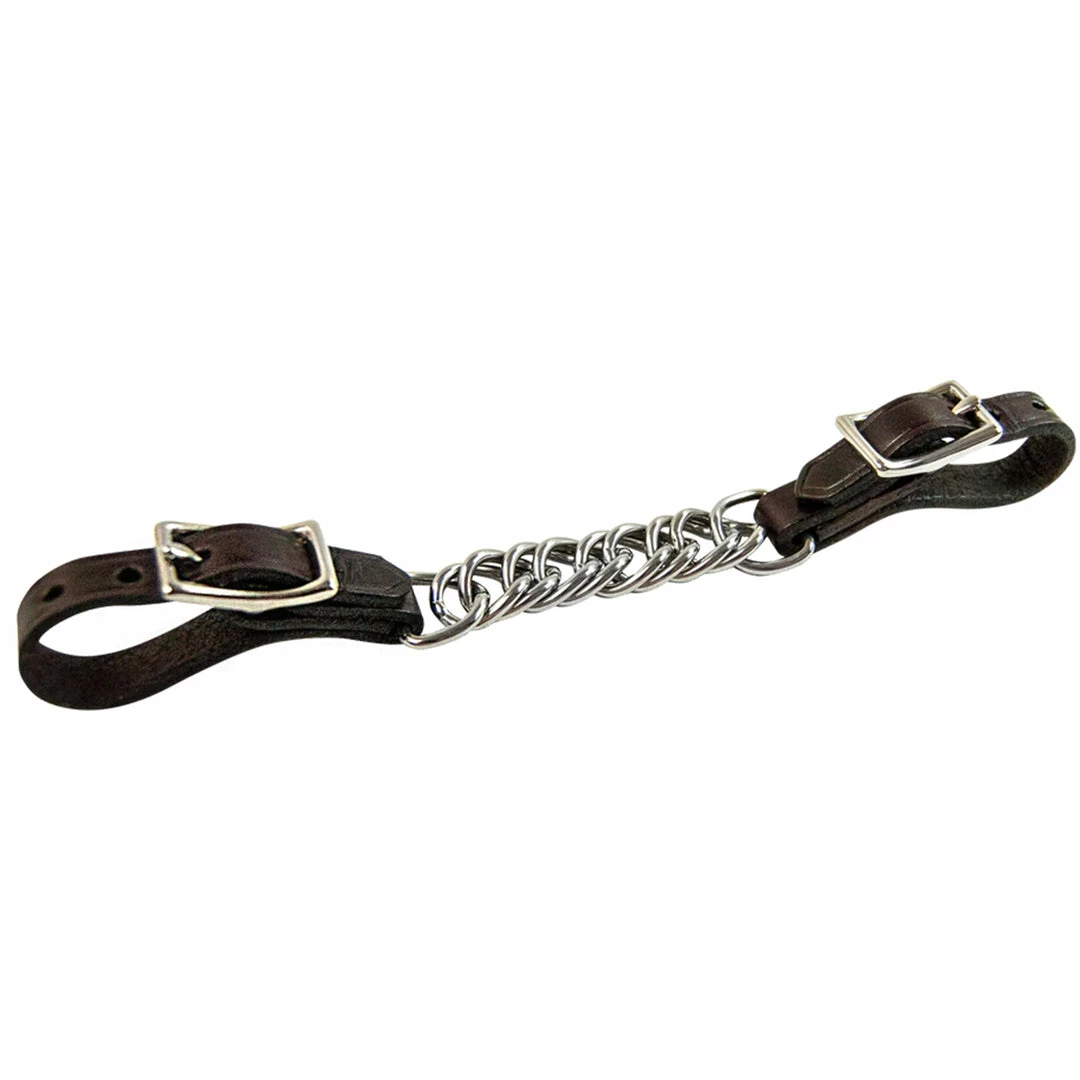 Walsh Curb Chain With Leather Ends
