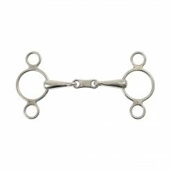 Shires Equestrian Products Horse Bits Shires Two Ring French Link Elevator Gag Bit