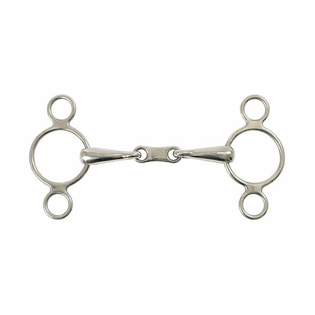 Shires Equestrian Products Horse Bits Shires Two Ring French Link Elevator Gag Bit