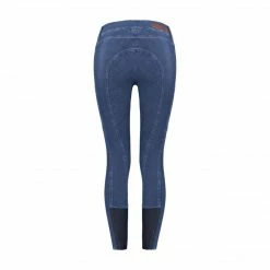 Breeches Cavallo Ladies Carly Denim Grip Riding Leggings