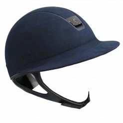 Samshield Custom Miss Shield Blue Alcantara Helmet