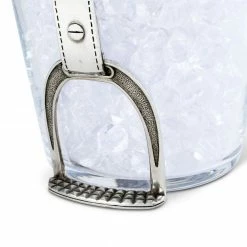 Equestrian Decor Arthur Court Stirrup Ice Bucket
