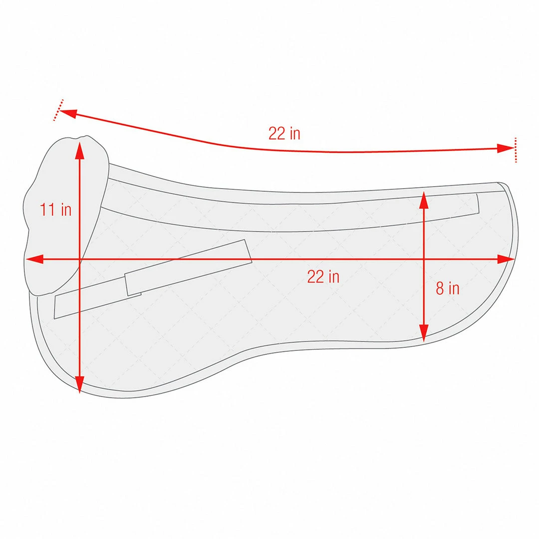 Equine Comfort Products Saddle Pads & Fittings ECP Classic Sheepskin Half Pad
