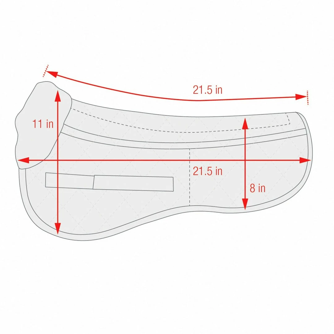 Equine Comfort Products Saddle Pads & Fittings ECP Classic Wool Half Pad