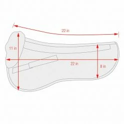 Equine Comfort Products ECP Classic Sheepskin Half Pad Saddle Pads & Fittings