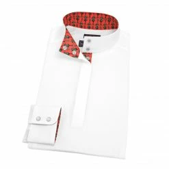 Show Shirts Essex Classics Ladies "Tree Top Giraffes" Talent Yarn Straight Collar Long Sleeve Show Shirt