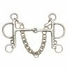 English Riding Supply Centaur Stainless Steel Jointed Eggbutt Pelham Horse Bits