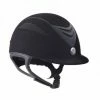 English Riding Supply One K Defender Black Suede JR Helmet Helmets