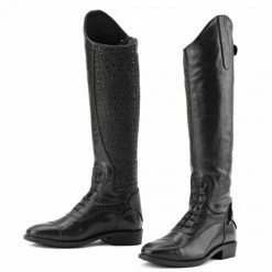 English Riding Supply Ovation Sofia Grip Black Field Boot- Child's
