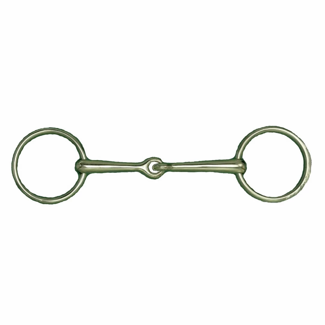 English Riding Supply AlBaCon German Silver 13 MM Solid Mouth Bradoon With 55mm Rings Horse Bits