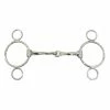 English Riding Supply Metalab Magic Twisted Mouth 2-Ring Gag Bit