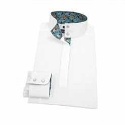 Show Shirts Essex Classics Ladies "Rosettes" Talent Yarn Straight Collar Long Sleeve Show Shirt