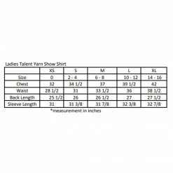 Essex Classics Ladies “Tricolor” Talent Yarn Wrap Collar Show Shirt Show Shirts