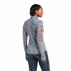 Ariat Women's Gridwork 1/4 Zip Long Sleeve Baselayer-Sale