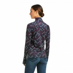 Ariat Women's Lowell 2.0 1/4 Zip Long Sleeve Baselayer- Team Print-Sale