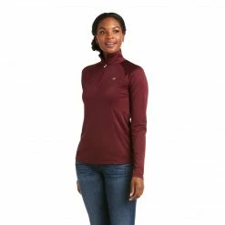 Baselayers Ariat Women's Sunstopper 2.0 1/4 Zip Baselayer Long Sleeve