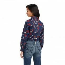 Ariat Girl's Youth R.E.A.L Rose Snap Long Sleeve Shirt