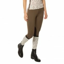 Kerrits Women's Flow Rise Performance Knee Patch Tight Solids Breeches