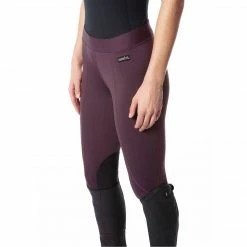 Kerrits Women's Flow Rise Performance Knee Patch Tight Solids Breeches