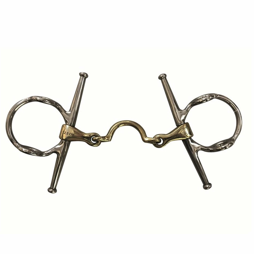 French Equestrian Horse Bits Jump'in High Port Jointed Full Cheek Gag Bit