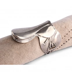 Arthur Court English Saddle Napkin Rings
