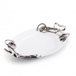 Arthur Court Equestrian Large Stoneware Tray Equestrian Decor