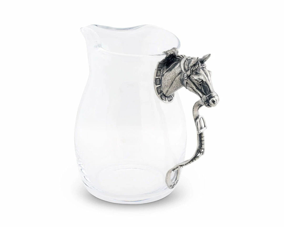 Arthur Court Horse Head Pitcher Equestrian Decor
