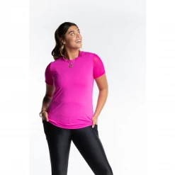 Shirts & Tops Hannah Childs Women's Shannon Short Sleeve Mesh Tee