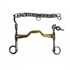 French Equestrian Horse Bits Jump' In Small Cheek High Port Weymouth Bit